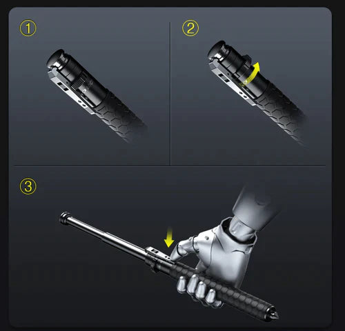Premium Automatic Retractable Hiking Stick
