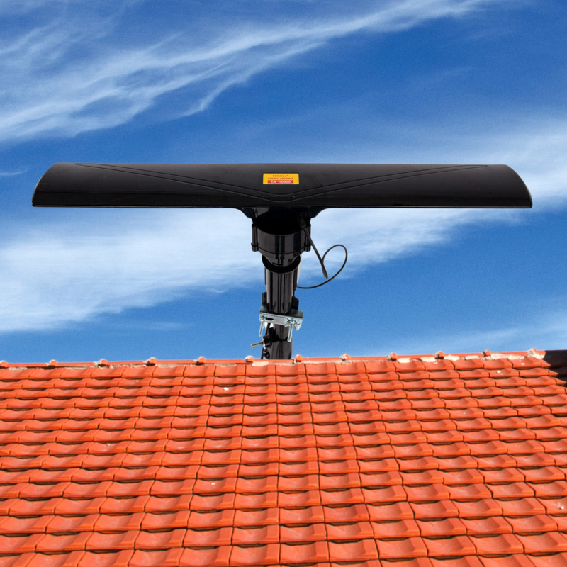 Multidirektionale HD-TV-Signalverstärkerantenne für den Außenbereich mit großer Reichweite | 990 Meilen Reichweite