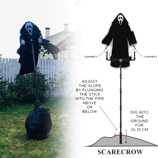 Halloween Scream Scarecrow Decoration