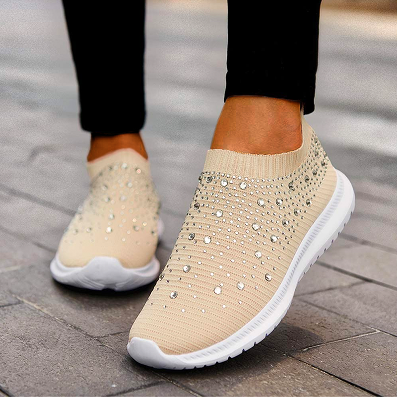 Anicia Crystal Atmungsaktive orthopädische Slip-On-Wanderschuhe