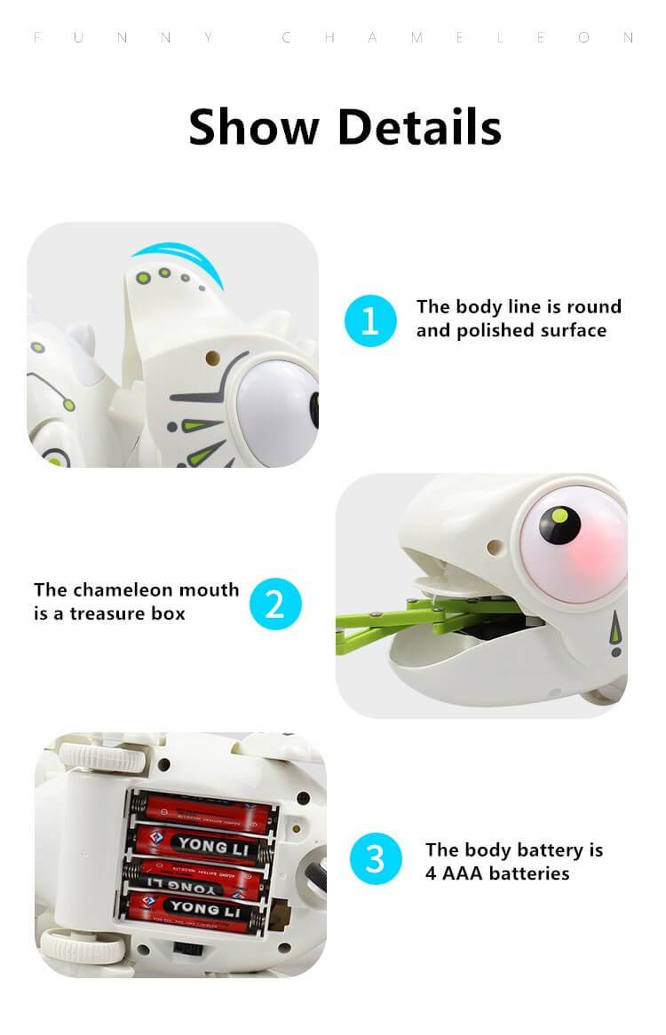 2.4G Remote Control Foraging Chameleon Robot