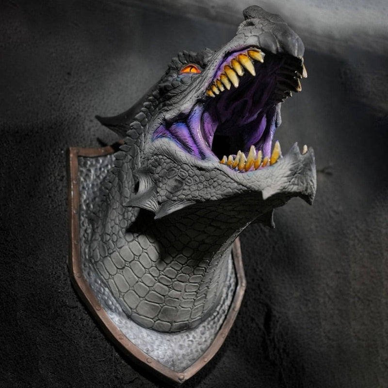 Fire & Smoke Breathing Dragon Head Mount