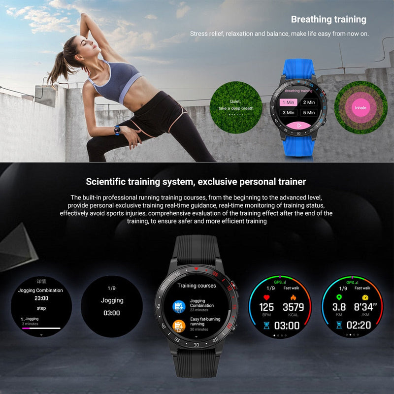 Blutdruckmessgerät GPS-Smartwatch | Fitness-GPS | Herzfrequenz-Tracker