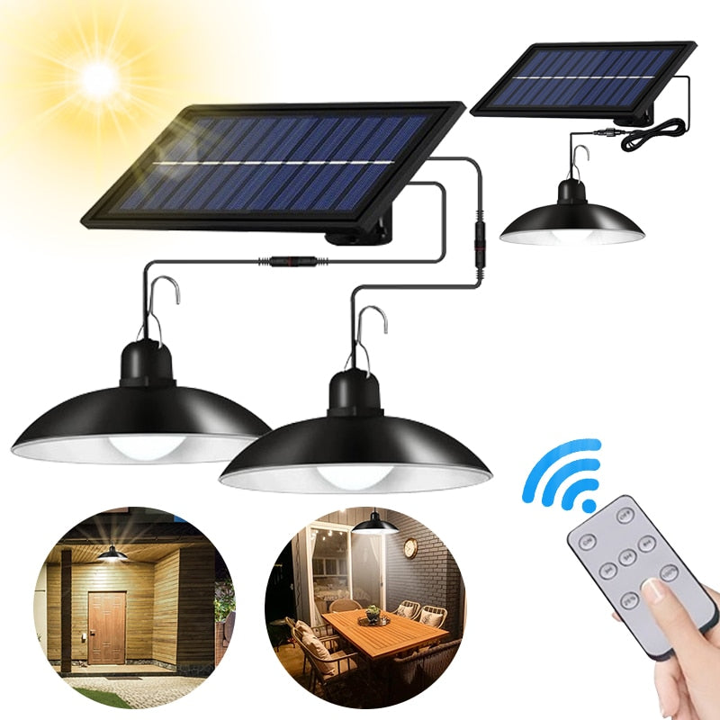 Solar-Bewegungsmelder-Außenleuchte mit Fernbedienung