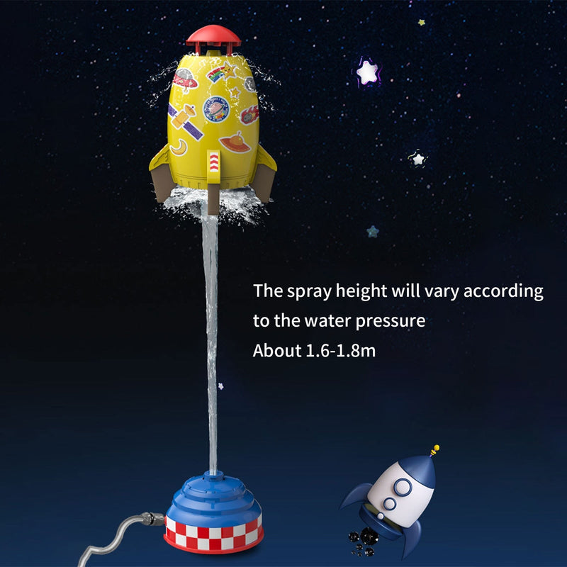 Outdoor Water Rocket Launcher Lift Sprinkler Toy Set