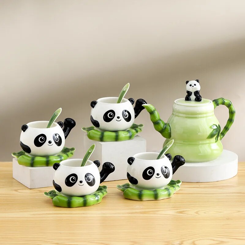 Cute Panda Teapot Set