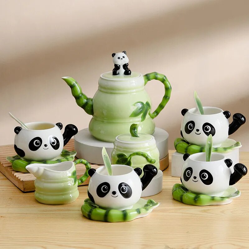 Cute Panda Teapot Set