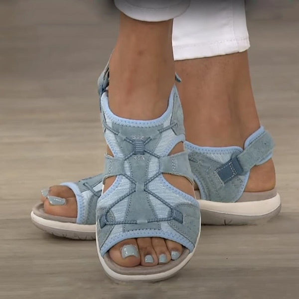 Calliope Damen-Sandalen mit einfarbigen, ausgehöhlten Sandalen 