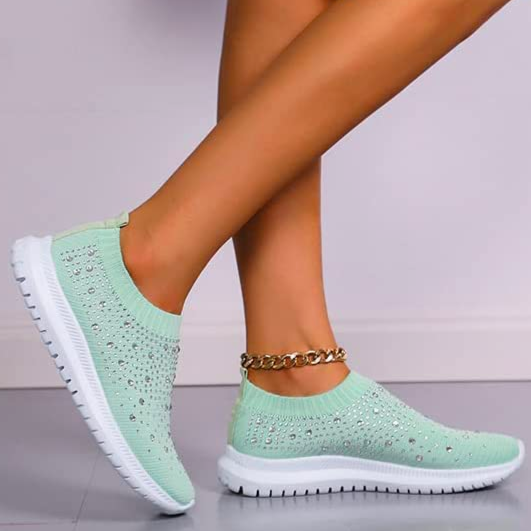 Anicia Crystal Atmungsaktive orthopädische Slip-On-Wanderschuhe