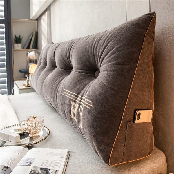 Luxury Embroidered Wedge Pillow