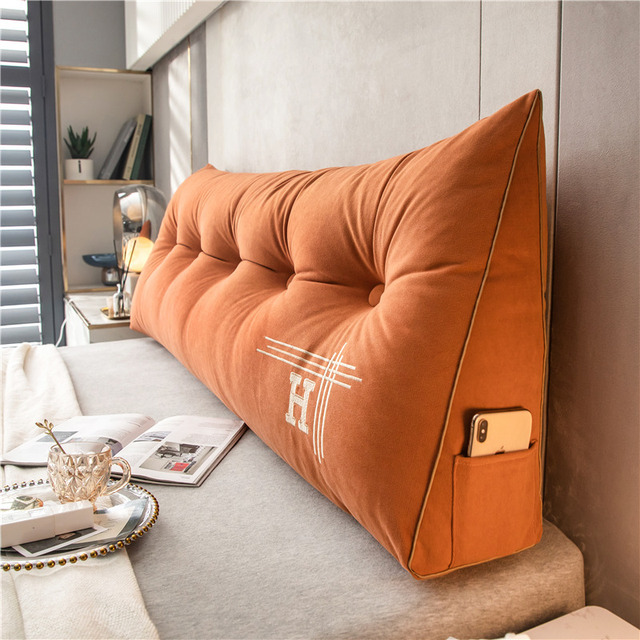 Luxury Embroidered Wedge Pillow