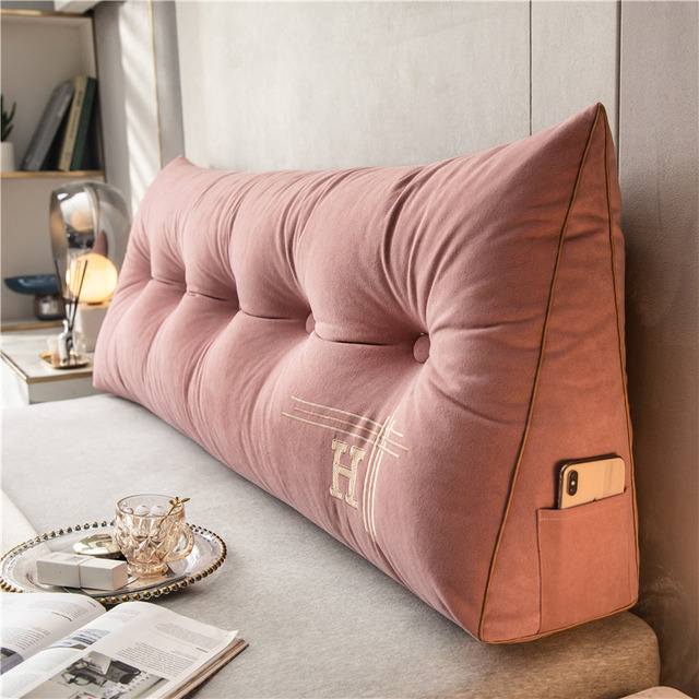 Luxury Embroidered Wedge Pillow