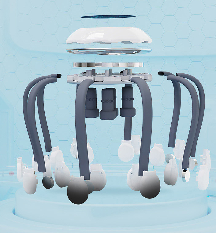 Intelligentes elektrisches Kopfmassagegerät Octopus