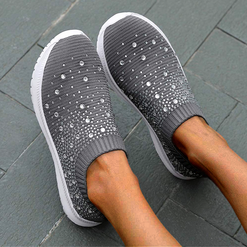 Anicia Crystal Atmungsaktive orthopädische Slip-On-Wanderschuhe