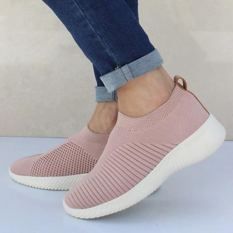 Anicia Crystal Atmungsaktive orthopädische Slip-On-Wanderschuhe