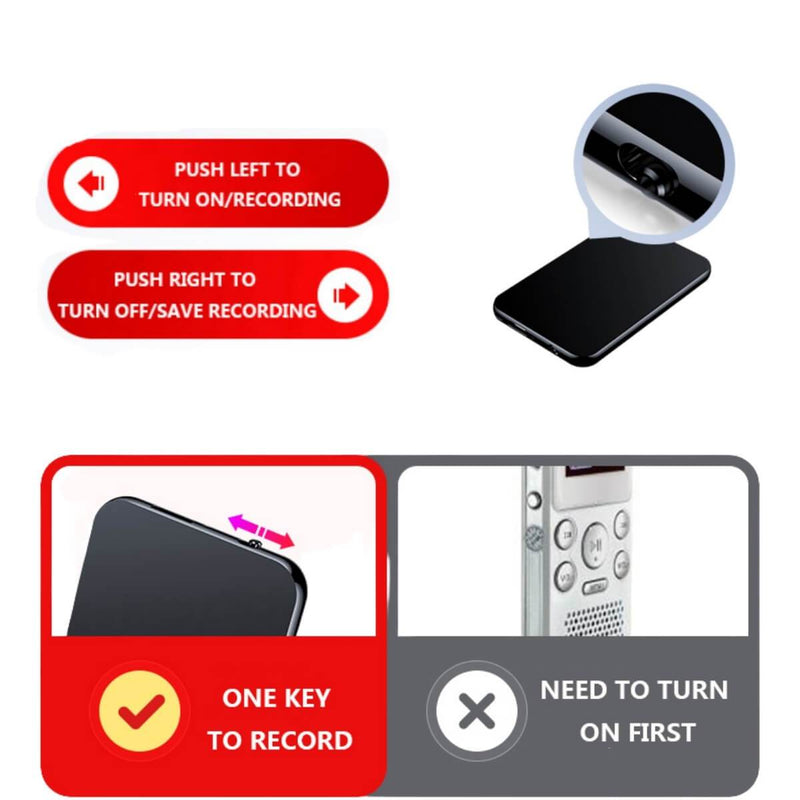 Mini-Recorder mit Sprachaktivierung