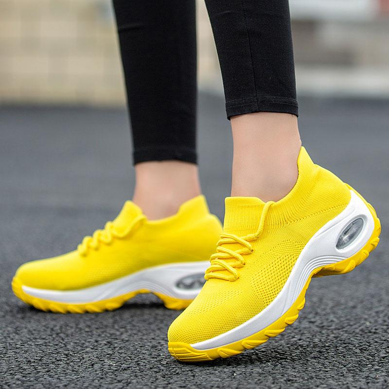 Genevieve Orthopädische Wanderschuhe Plateau-Sneaker für Damen