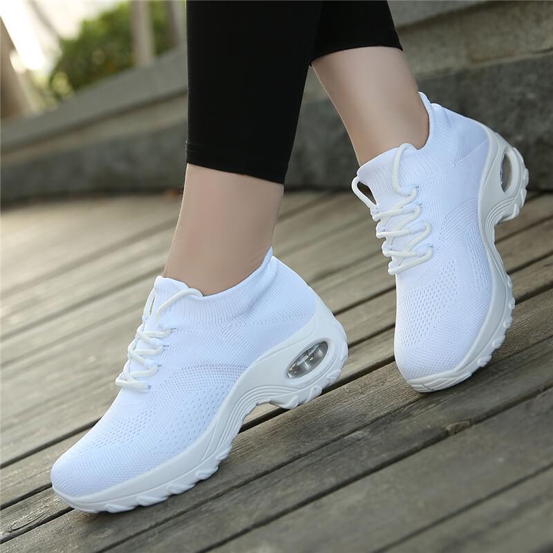 Genevieve Orthopädische Wanderschuhe Plateau-Sneaker für Damen