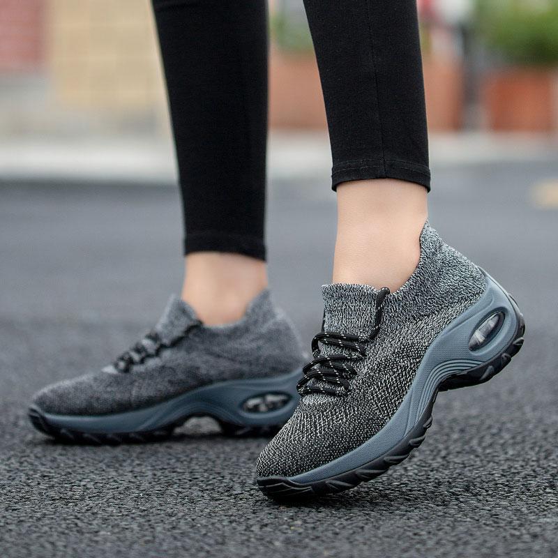 Genevieve Orthopädische Wanderschuhe Plateau-Sneaker für Damen