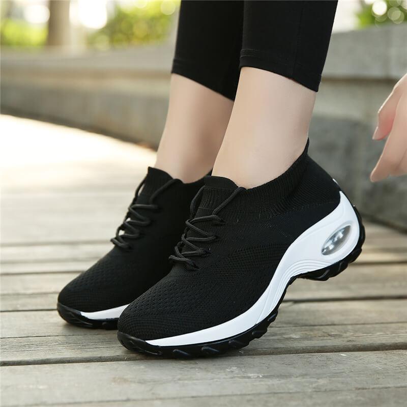 Genevieve Orthopädische Wanderschuhe Plateau-Sneaker für Damen