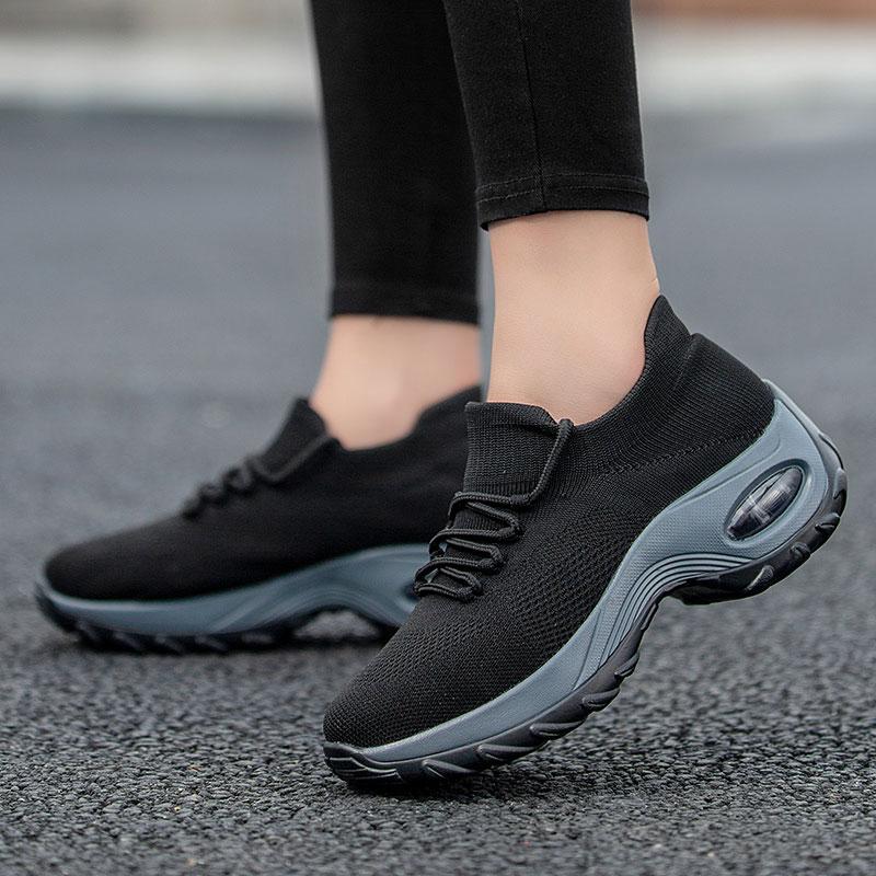 Genevieve Orthopädische Wanderschuhe Plateau-Sneaker für Damen