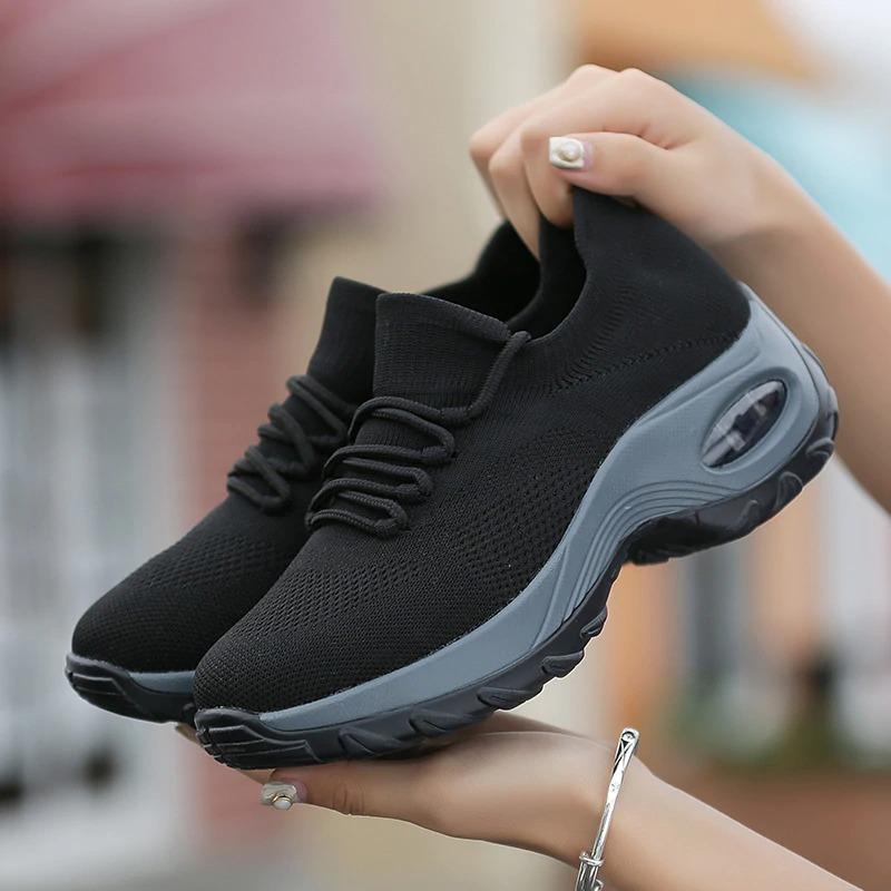 Genevieve Orthopädische Wanderschuhe Plateau-Sneaker für Damen