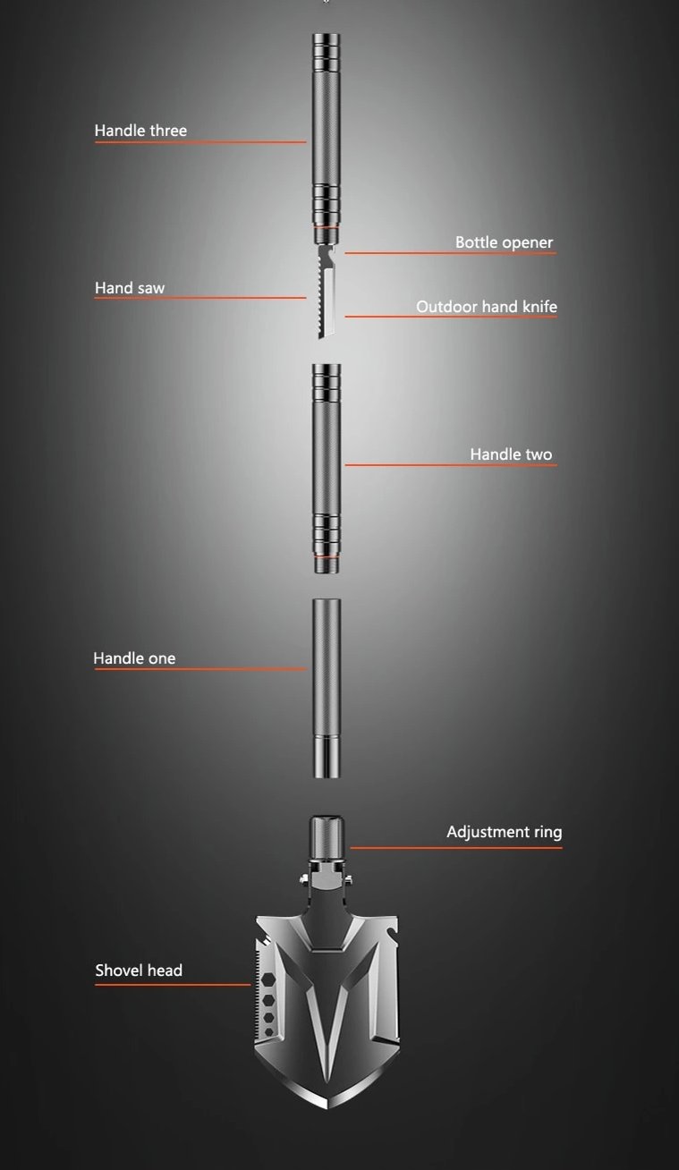 New Upgraded Tactical Military Shovel