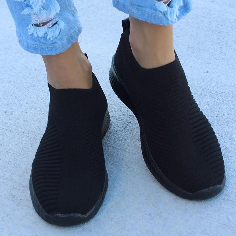 Anicia Crystal Atmungsaktive orthopädische Slip-On-Wanderschuhe