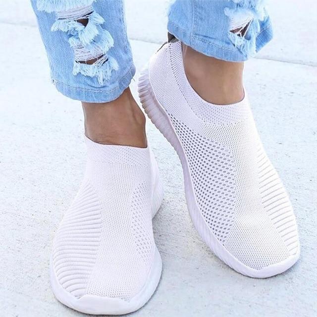 Anicia Crystal Atmungsaktive orthopädische Slip-On-Wanderschuhe