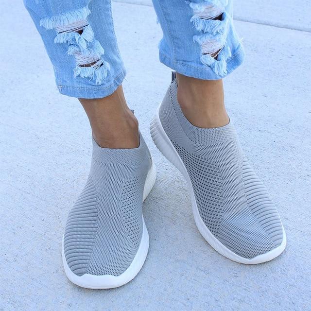 Anicia Crystal Atmungsaktive orthopädische Slip-On-Wanderschuhe