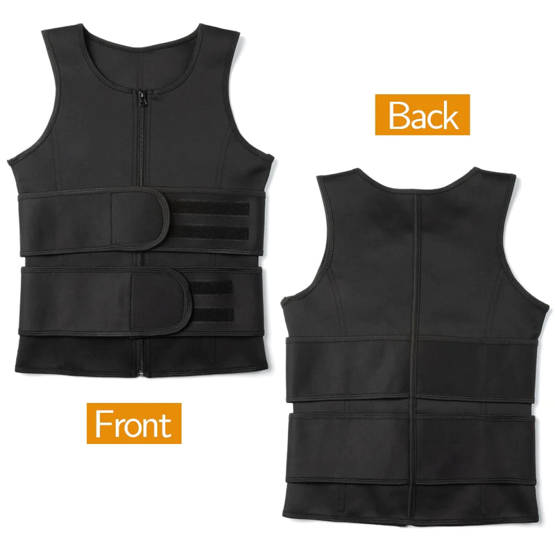 Vibiana Men's Body Shaper Waist Trainer Sauna Suit Sweat Vest