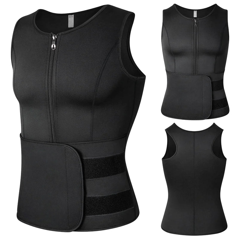 Vibiana Men's Body Shaper Waist Trainer Sauna Suit Sweat Vest