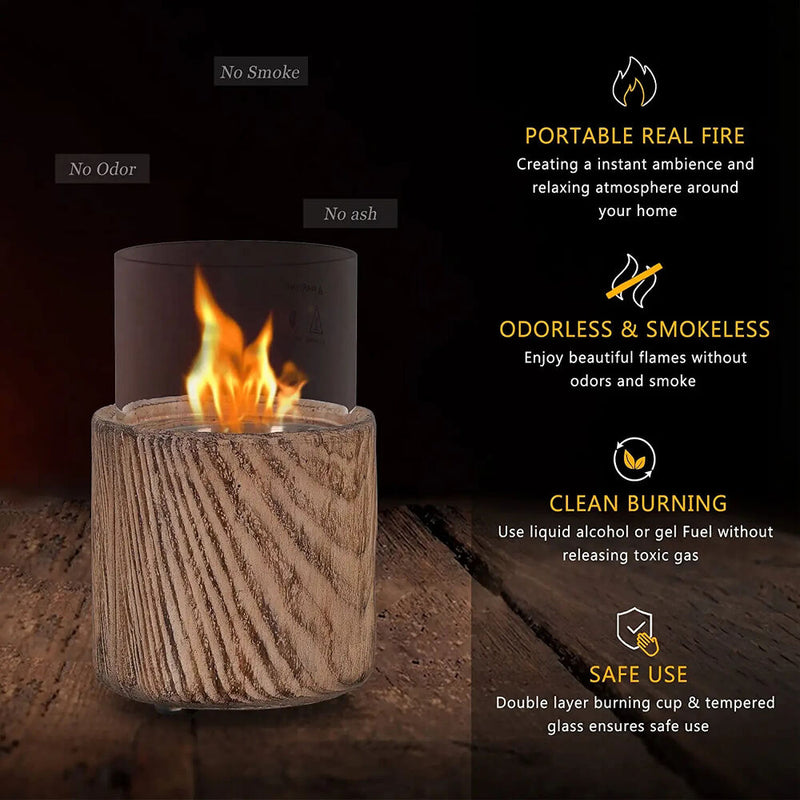 Portable Fire Pit Smokeless Rubbing Alcohol