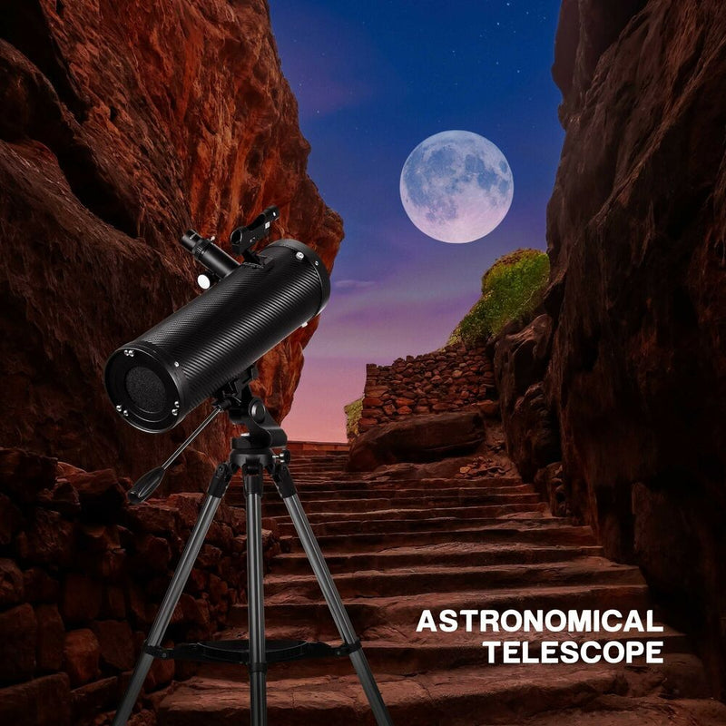 Premium astronomisches Reflektorteleskop mit Stahlstativ