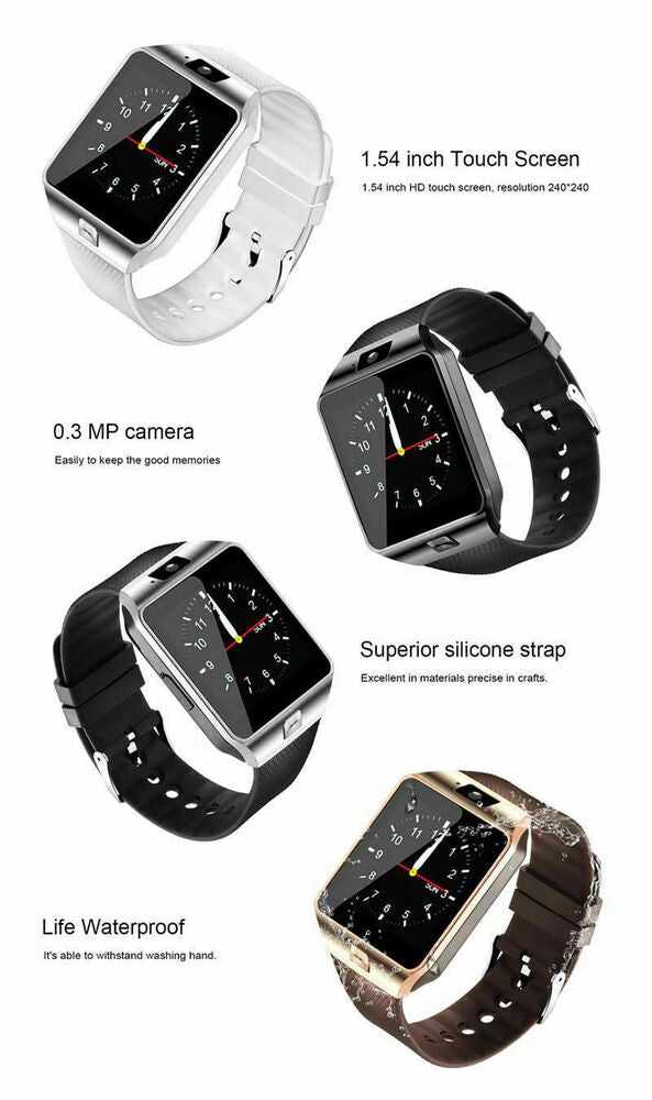 Bluetooth Smart Watch mit Kamera, wasserdichtes Phone Mate für Android, Samsung, iPhone