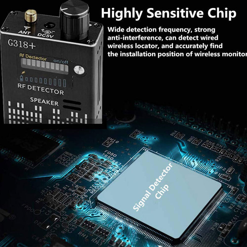 Anti-Spy Signal Bug RF Detector Hidden Camera Laser Lens GSM GPS Device Finder
