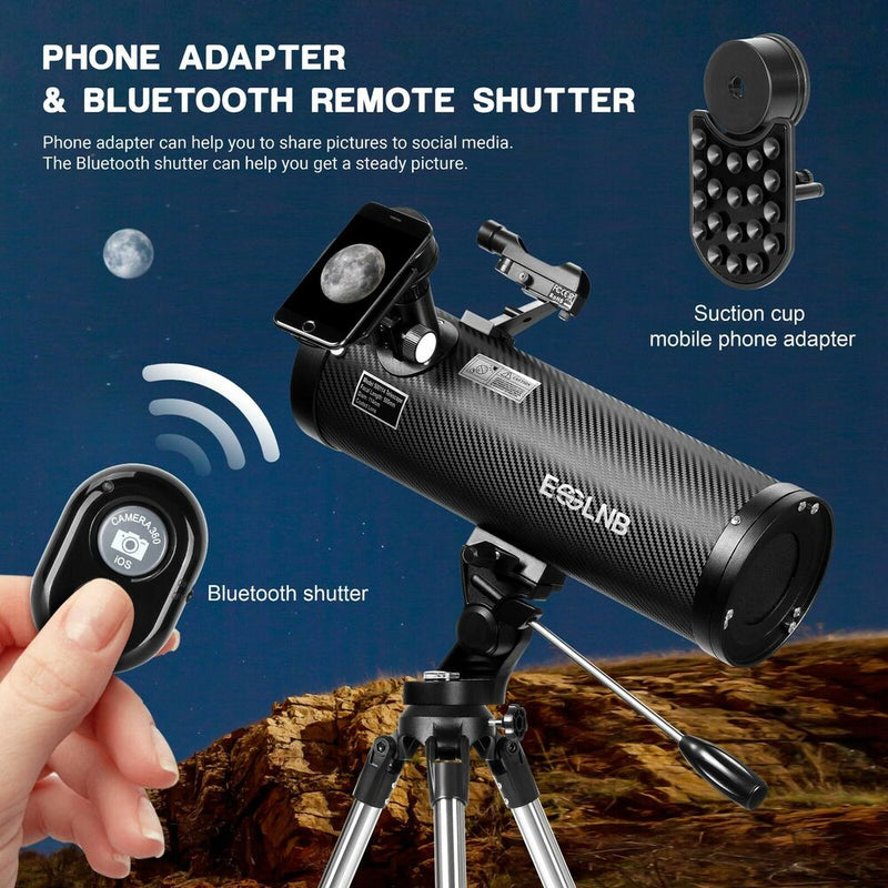 Premium astronomisches Reflektorteleskop mit Stahlstativ