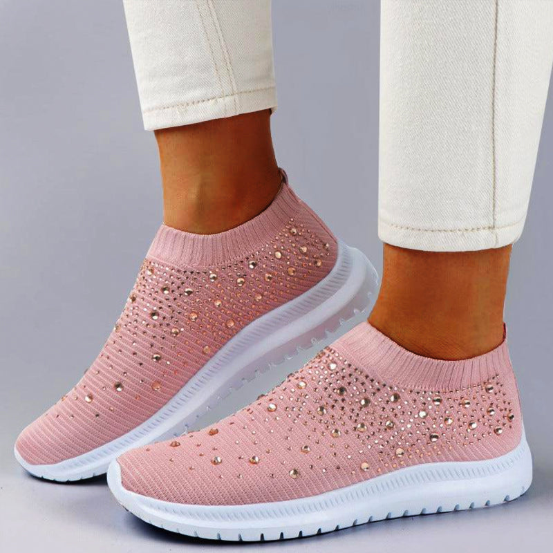 Anicia Crystal Atmungsaktive orthopädische Slip-On-Wanderschuhe