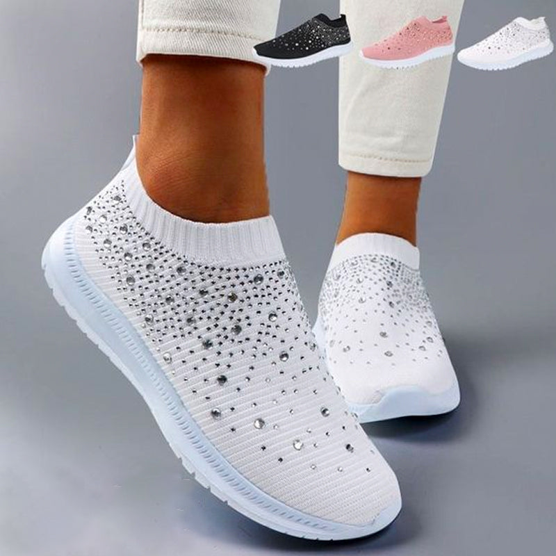 Anicia Crystal Atmungsaktive orthopädische Slip-On-Wanderschuhe